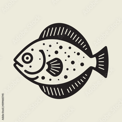 A fish head and a fish in the middle of a forest. A poster that says fish set on it.