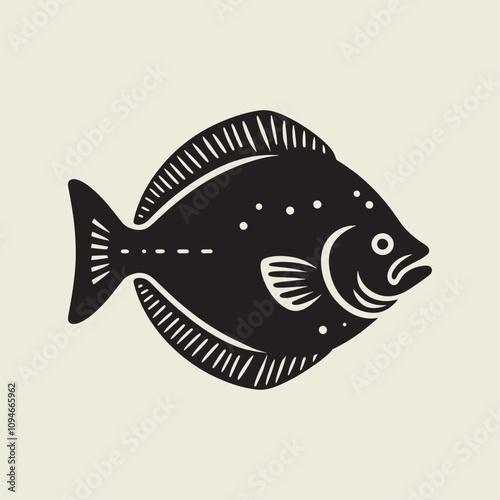 A fish head and a fish in the middle of a forest. A poster that says fish set on it.