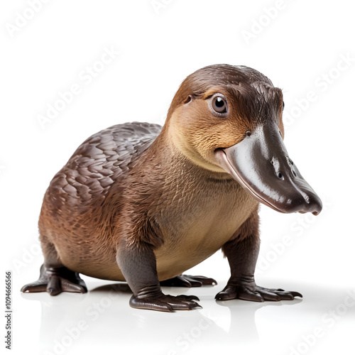 Obraz na płótnie platypus on white background