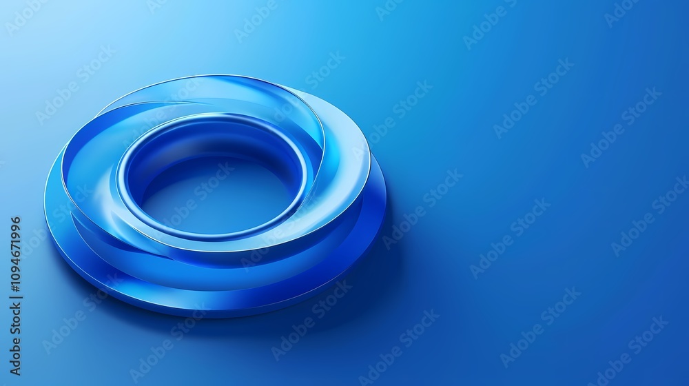 Digital technology futuristic abstract circular vortex illustration poster background