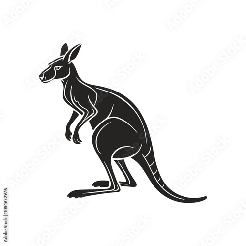 kangaro vector art and illustration