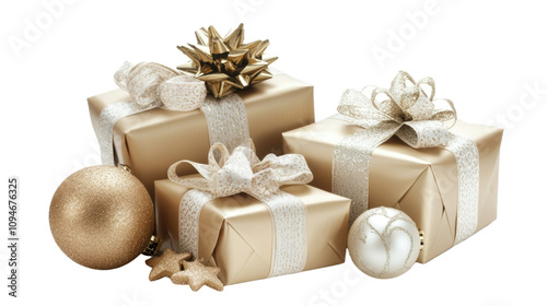 Luxurious Gold and Silver Christmas Gift
