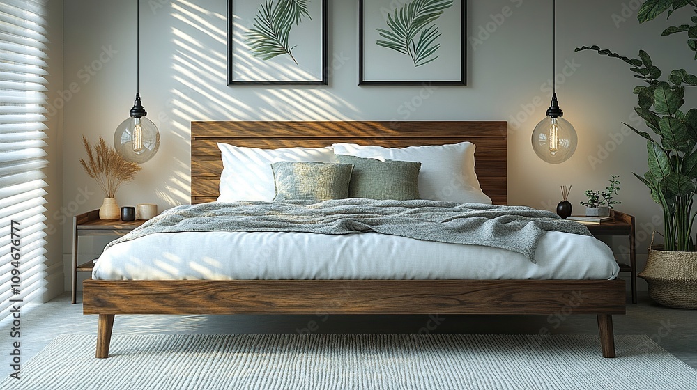 Foto de Stock photo of a Design a bright and cozy modern farmhouse ...