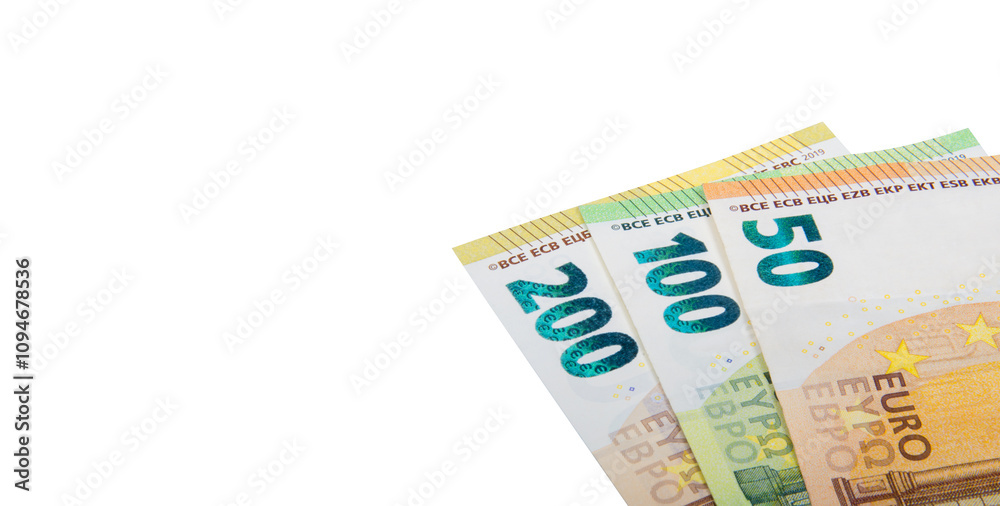 European banknotes, Euro currency from Europe, Euros. European banknotes, Euro currency from Europe, Euros.