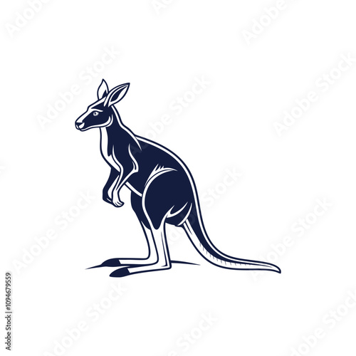 kangaro vector art and illustration