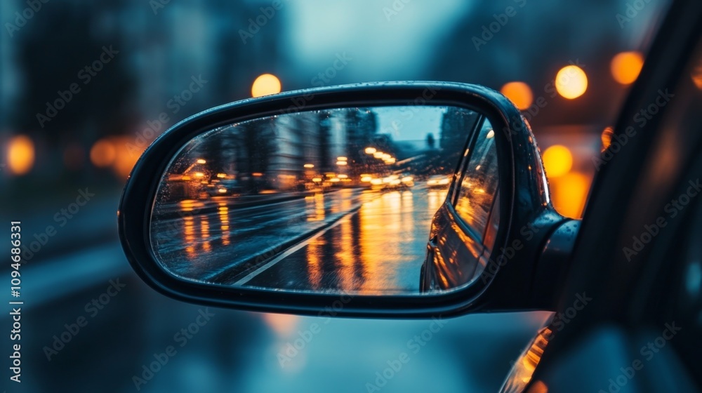 Rainy Night City Drive Reflection Rainy Night City Drive Reflection