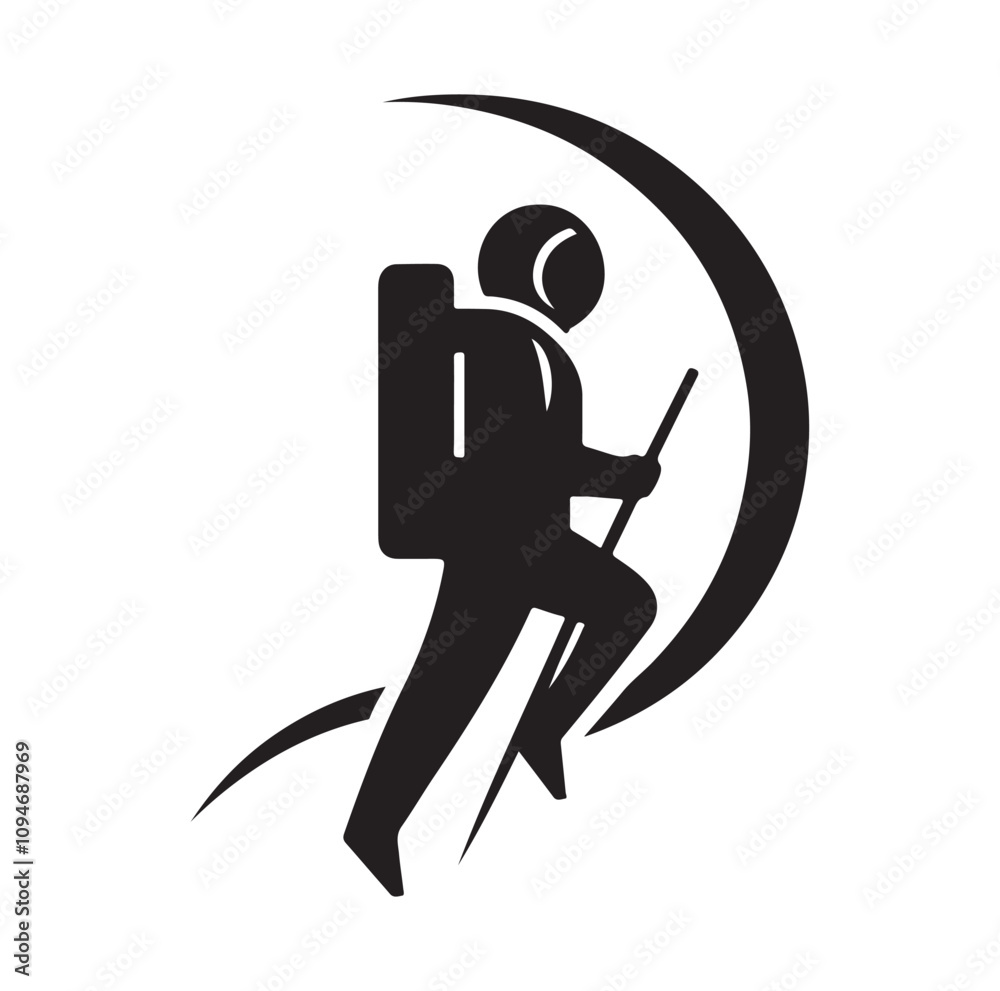 Astronaut vector silhouette Sh Astronaut vector silhouette Sh