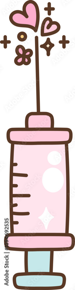 Groovy Retro Neddle Cartoon Illustration Groovy Retro Neddle Cartoon Illustration
