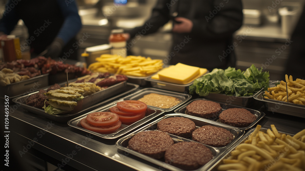 Fototapeta premium hamburger restaurant