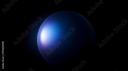 Digital technology blue abstract sphere curve illustration poster background