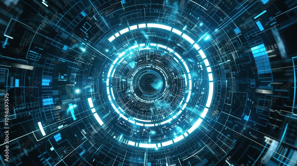 Futuristic blue tech abstract photon background illustration, digital art, high-resolution graphic design, modern technology concept, vibrant cyber aesthetics Futuristic blue tech abstract photon background illustration, digital art, high-resolution graphic design, modern technology concept, vibrant cyber aesthetics