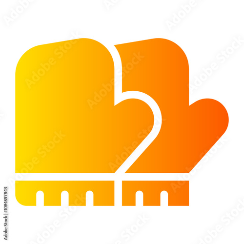 kitchen glove gradient icon