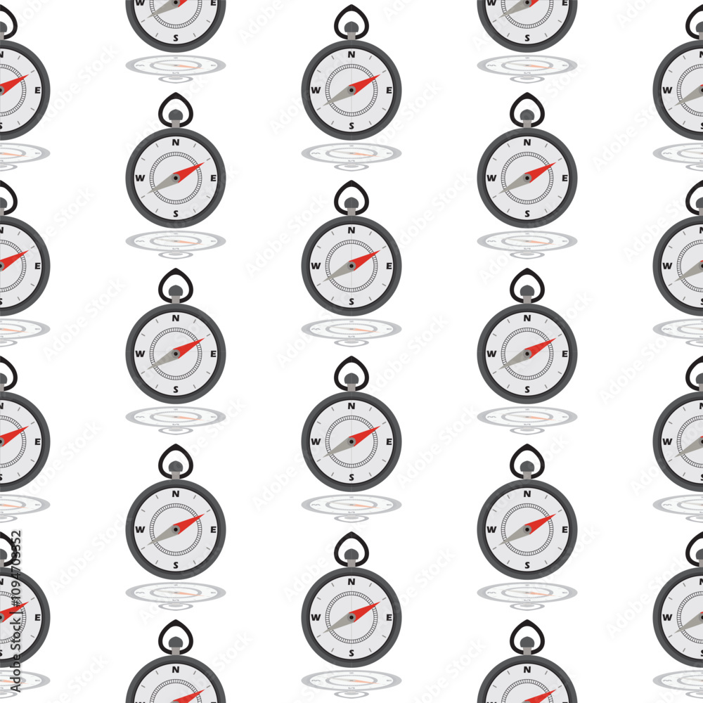 Naklejka premium compass isolated on white