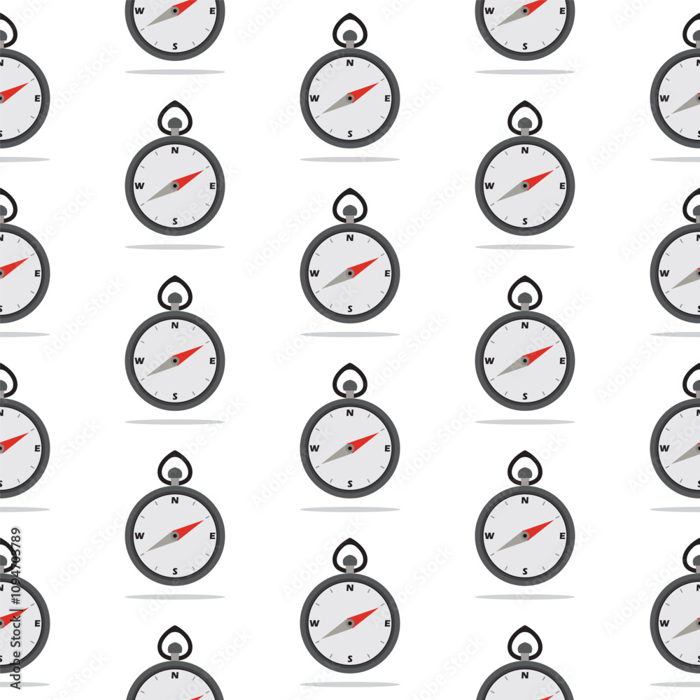 Naklejka premium compass isolated on white