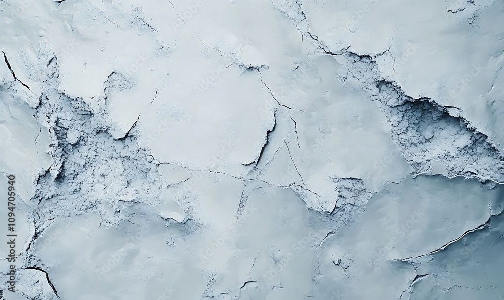 Fototapeta premium acks. Winter seasonal background, mock up, flat lay, ice texture