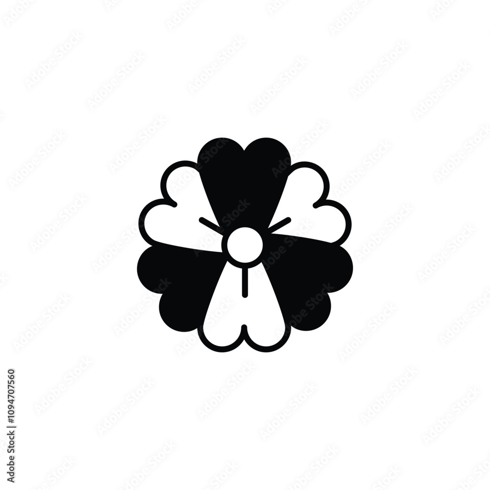 Flower vector icon Flower vector icon