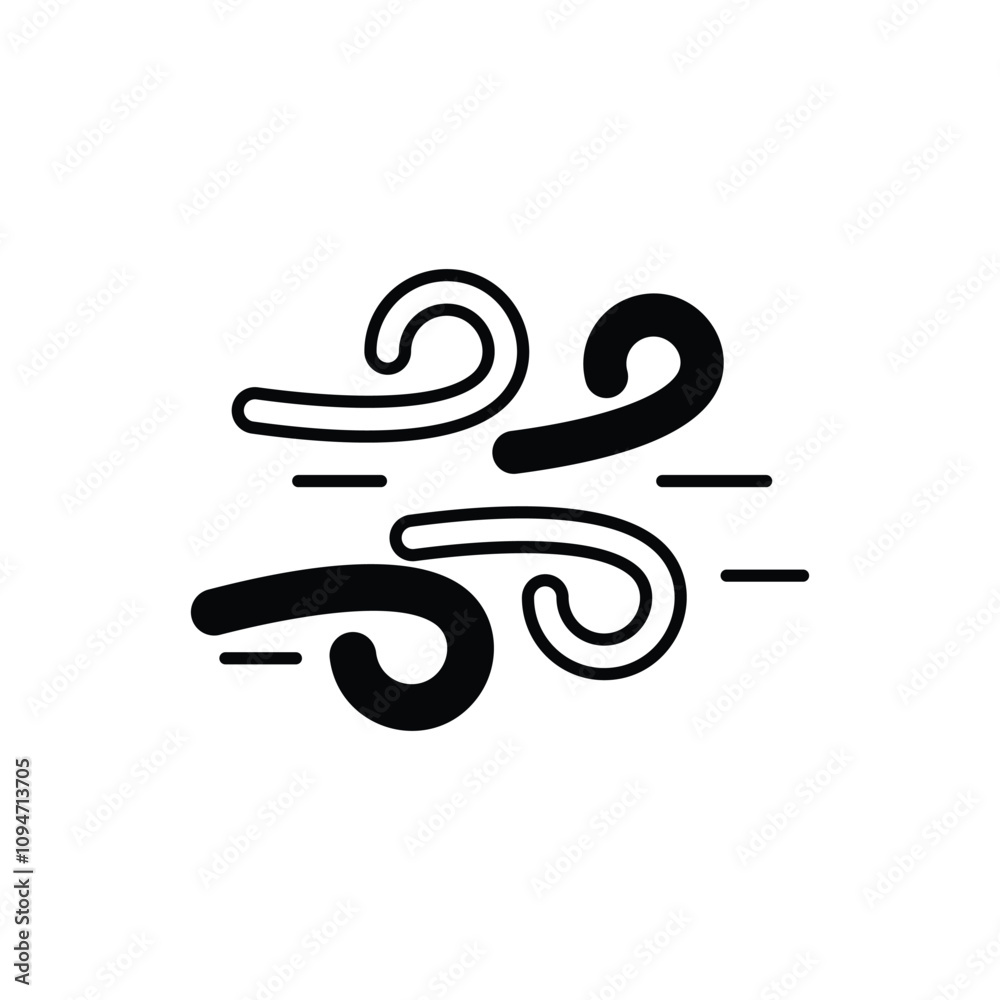 Wind vector icon Wind vector icon