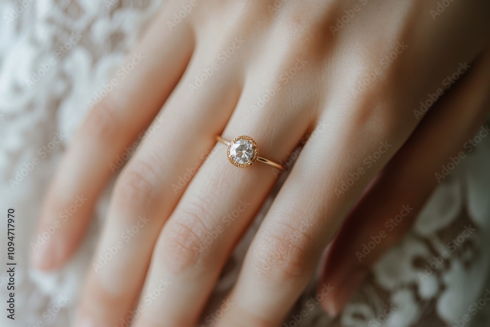 A gemstone ring on a delicate hand, symbolizing commitment, elegance, and everlasting love A gemstone ring on a delicate hand, symbolizing commitment, elegance, and everlasting love