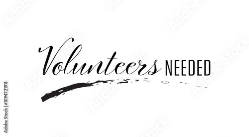 volunteers needed text	