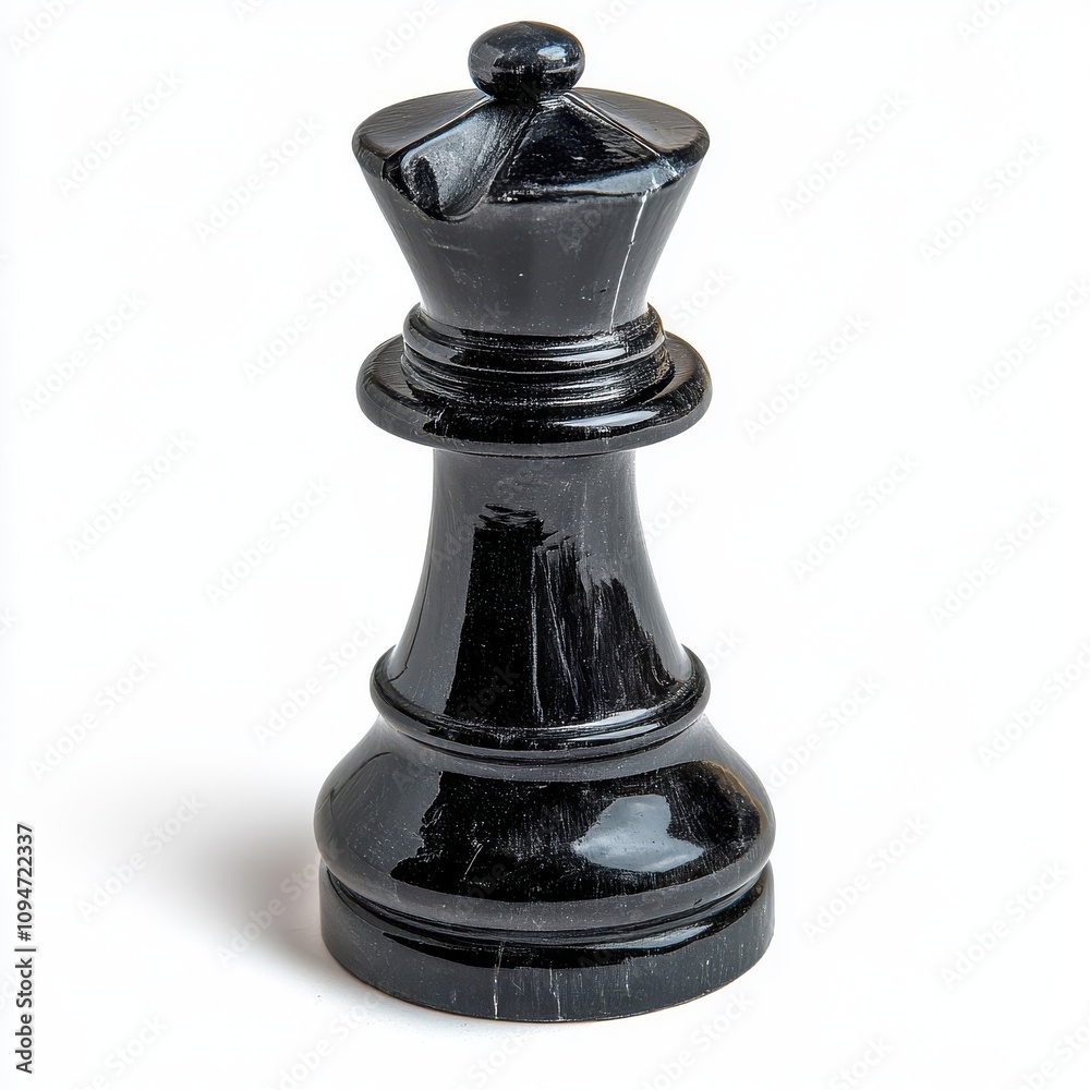 Black Chess piece isolated on white background Black Chess piece isolated on white background