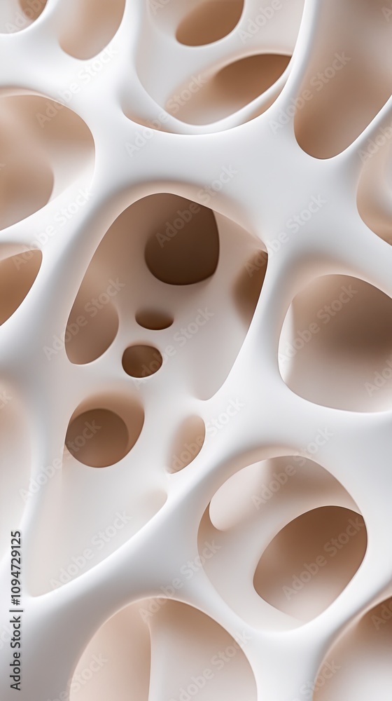 Extreme close-up reveals a mesmerizing organic bone structure with complex forms and intricate textures under vivid volumetric light Extreme close-up reveals a mesmerizing organic bone structure with complex forms and intricate textures under vivid volumetric light