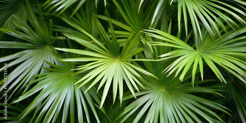 A square picture of palm leaves. There's empty space to add text. A square picture of palm leaves. There's empty space to add text.