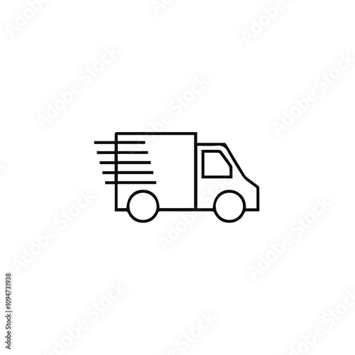 Truck icon symbol vector illustration 