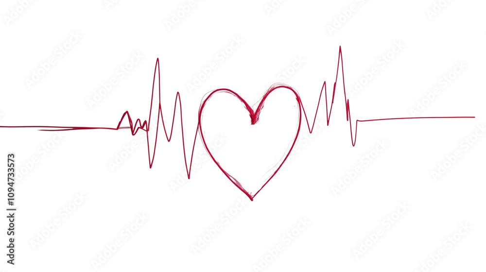 Heartbeat sign/icon isolated on transparent PNG. Heartbeat sign/icon isolated on transparent PNG.