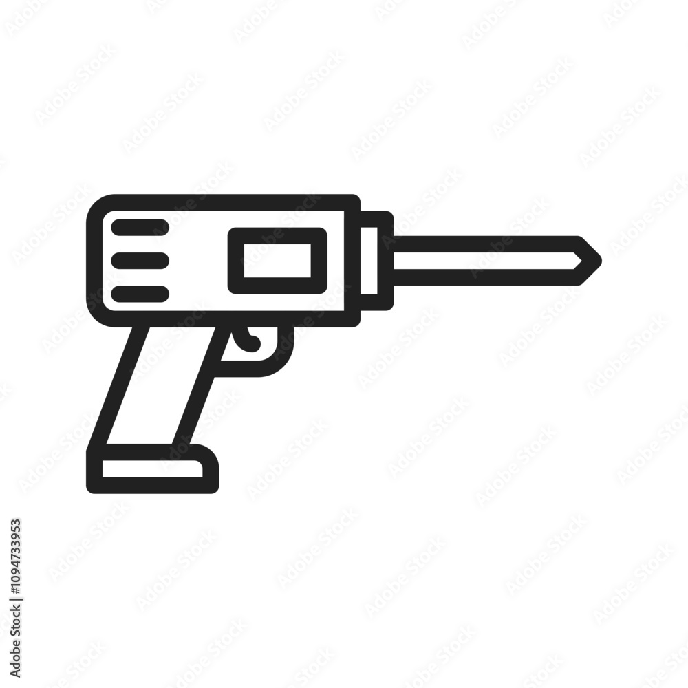 Drill Icon vector image. Suitable for use on web apps, mobile apps, and print media. Drill Icon vector image. Suitable for use on web apps, mobile apps, and print media.
