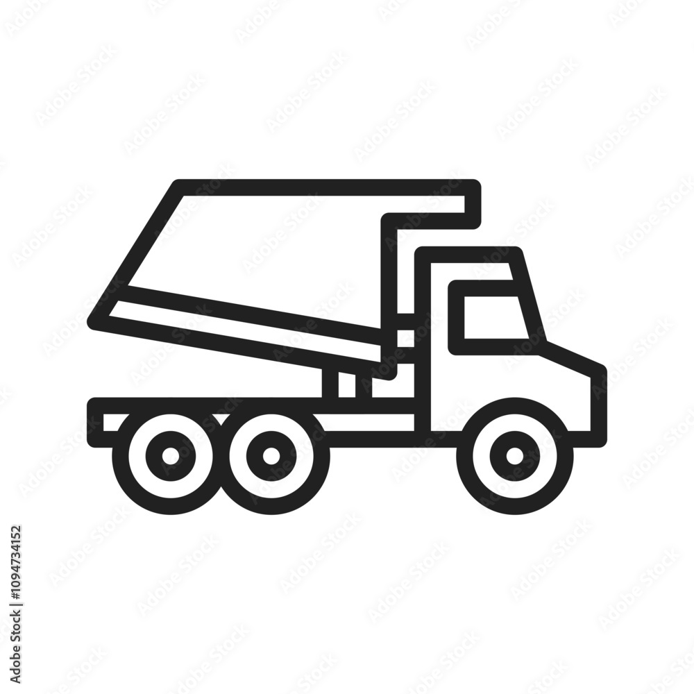 Tipper Icon vector image. Suitable for use on web apps, mobile apps, and print media. Tipper Icon vector image. Suitable for use on web apps, mobile apps, and print media.