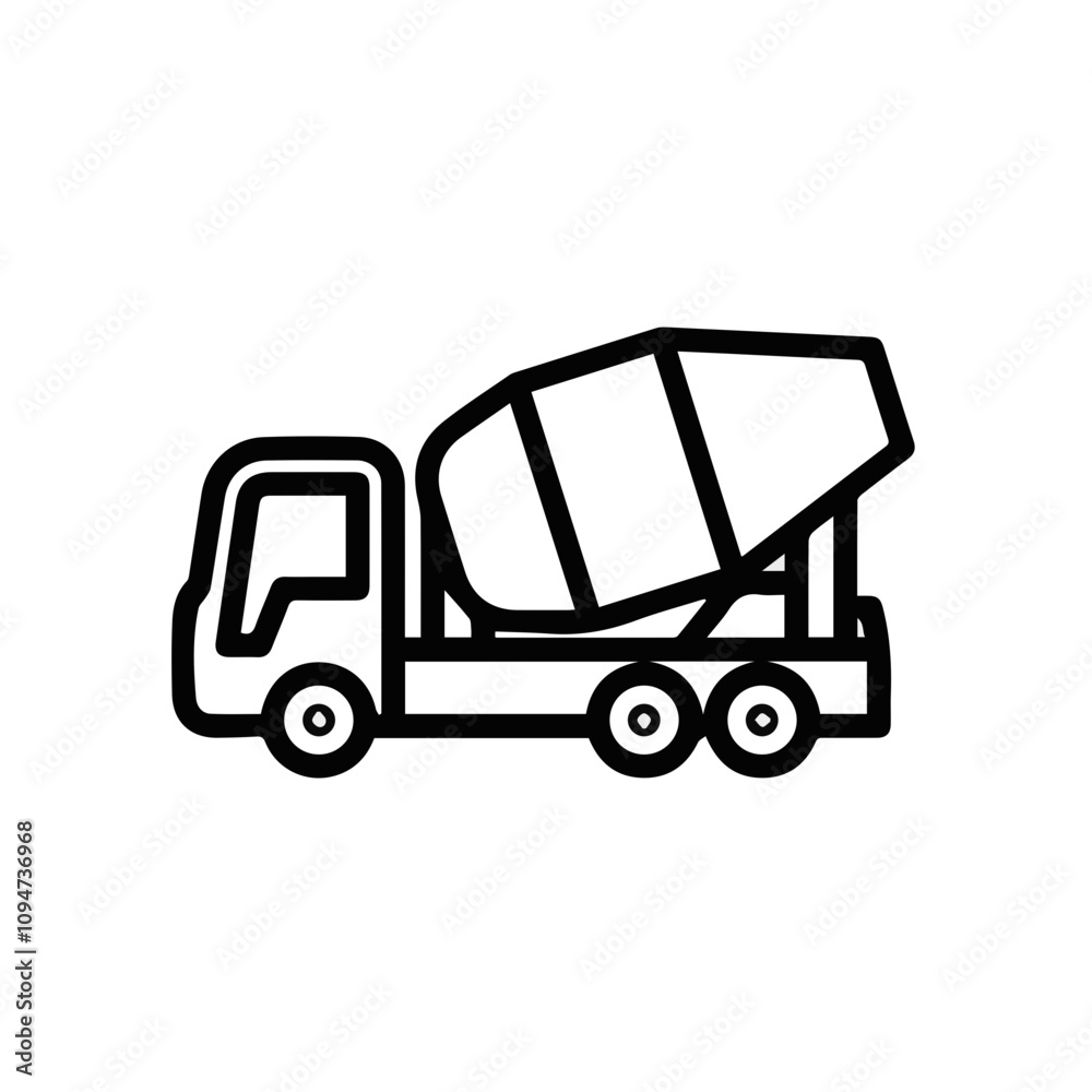 Fototapeta premium Truck icon symbol vector illustration