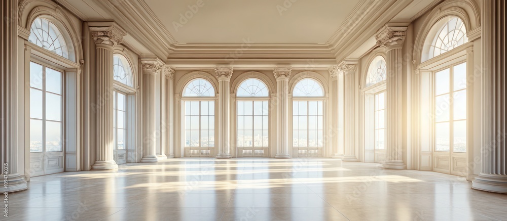 Fototapeta premium Grand Palace Interior: Sunlit Elegance