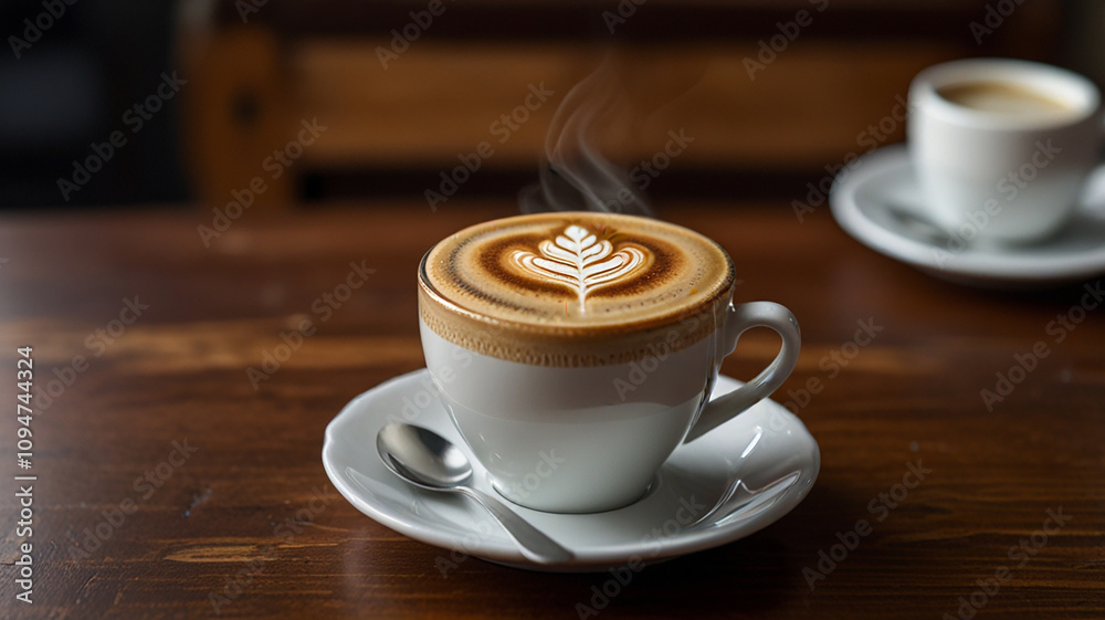 cup of cappuccino coffee