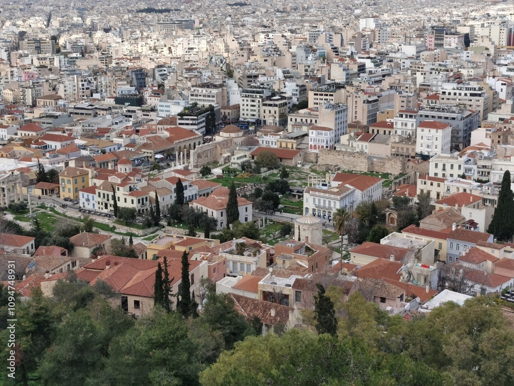 Obraz premium The city view of Athens, Greece