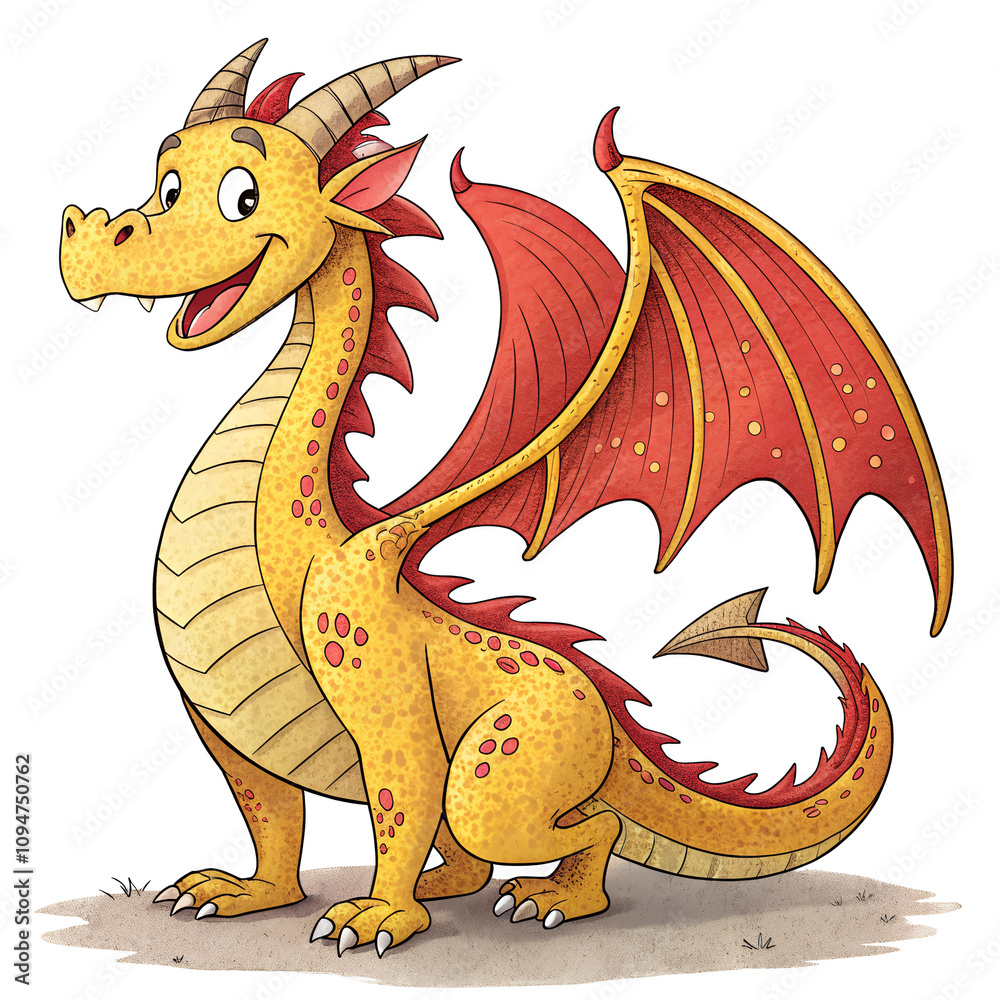 dinosaur yellow red on white background dinosaur yellow red on white background