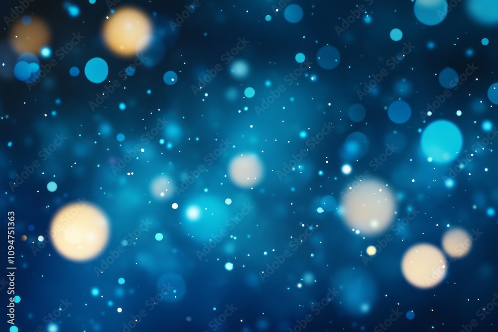 Abstract Blue Background With Sparkling Lights Abstract Blue Background With Sparkling Lights