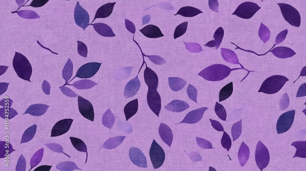 purple flora leaves art seamless pattern modern minimal design cute simple cozy theme purple flora leaves art seamless pattern modern minimal design cute simple cozy theme