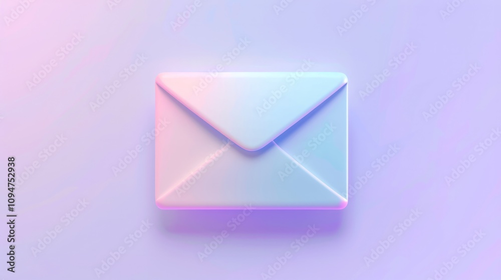 Icon of an envelope, representing email on white background. Icon of an envelope, representing email on white background.