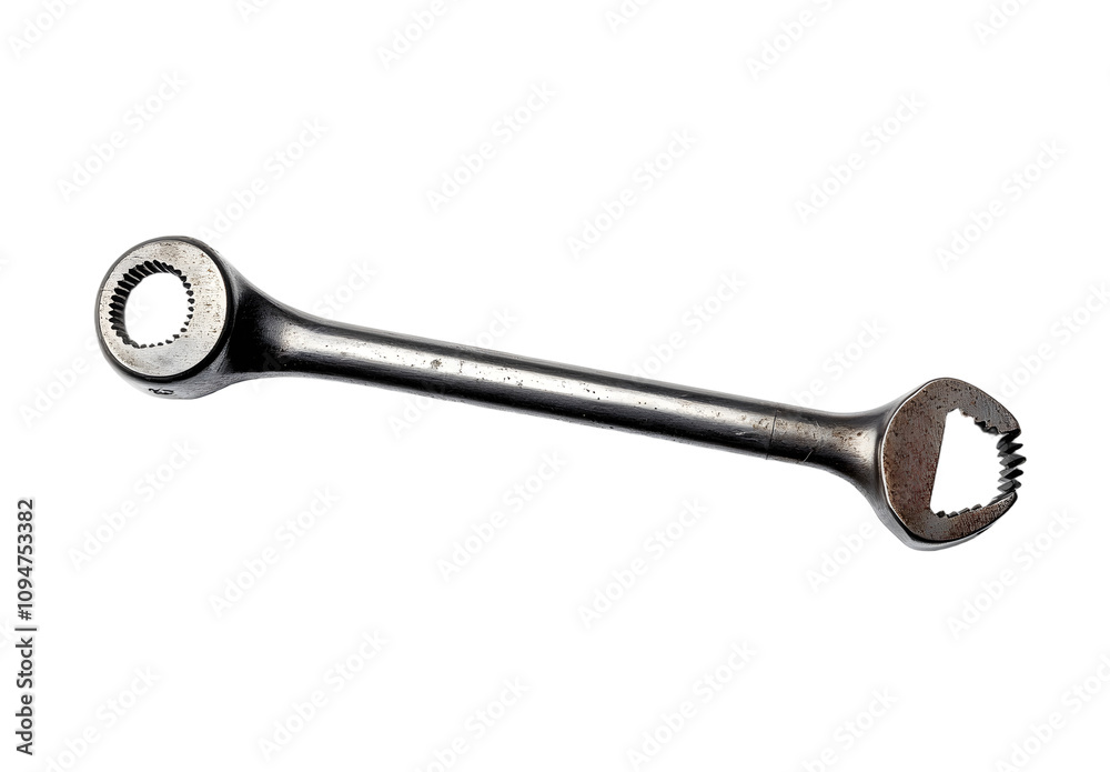 Socket Spanner Wrench on White Background Socket Spanner Wrench on White Background