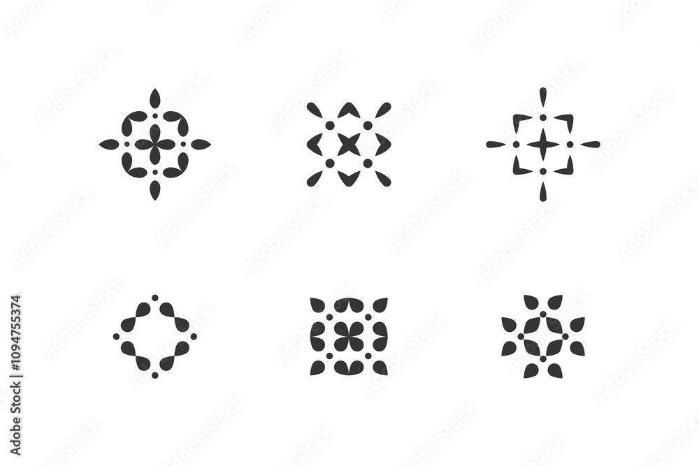 Cross geometric elements for your project. Modern abstract geometric ornament. Cross geometric elements for your project. Modern abstract geometric ornament.