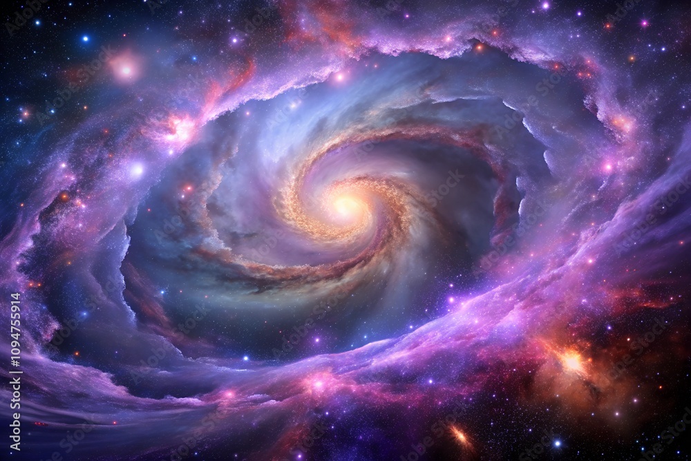 Cosmic Nebula Swirling Purple Galaxy Starscape Cosmic Nebula Swirling Purple Galaxy Starscape