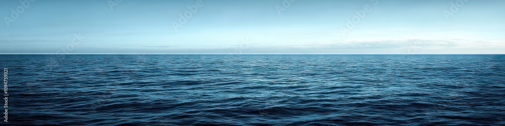 Endless Horizon: The vast expanse of open ocean, meeting the distant skyline. Endless Horizon: The vast expanse of open ocean, meeting the distant skyline.