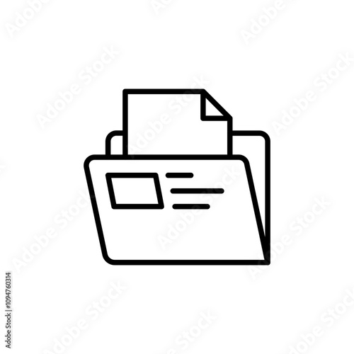 Archive file outline icons, minimalist vector illustration ,simple transparent graphic element .Isolated on white background