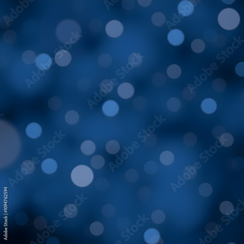 Dynamic Blue Bokeh Effect Abstract Digital Art Visual Content Studio Environment Close-up View Concept of Creativity and Imagination