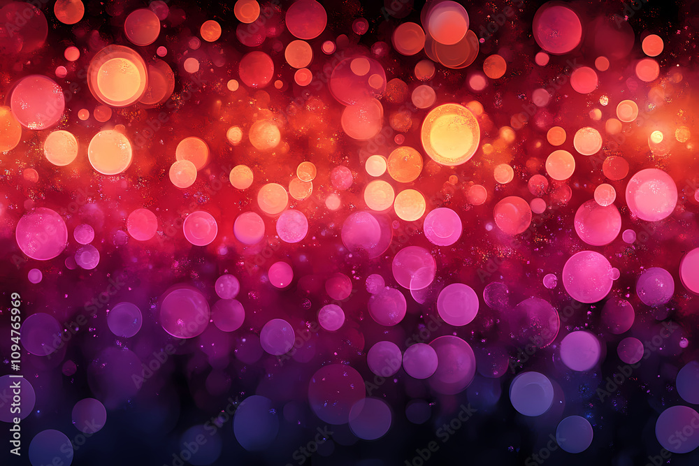 There are pointillisms, reds, purples, pulses, noises, and background colors There are pointillisms, reds, purples, pulses, noises, and background colors