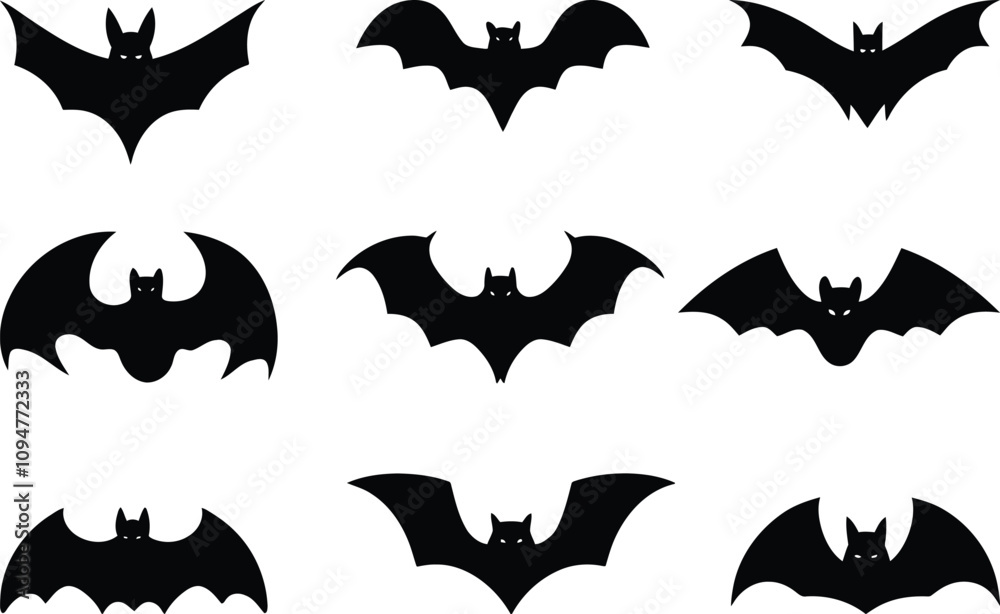 Bat silhouette illustration Bat silhouette illustration