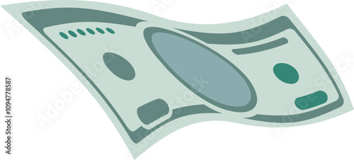 Paper money banknote. Dollar bill green cash