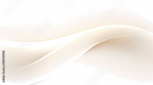 Fototapeta Naklejka Na Ścianę i Meble -  digital technology light beige and cream curve wave illustration poster background