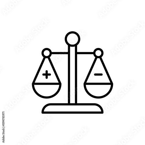 Study case outline icons, minimalist vector illustration ,simple transparent graphic element .Isolated on white background