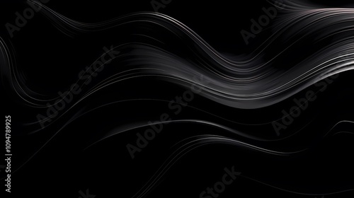 digital technology black wave illustration poster background